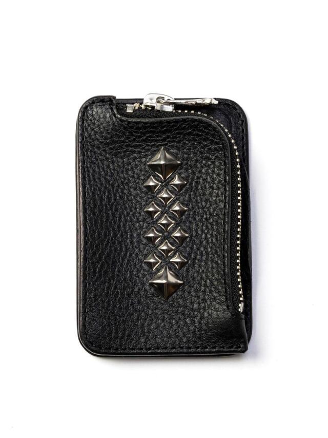 CALEE  　「STUDS LEATHER MULTI CASE ＜Magsafe＞」　　Magsafe対応 スタッズレザーマルチケース