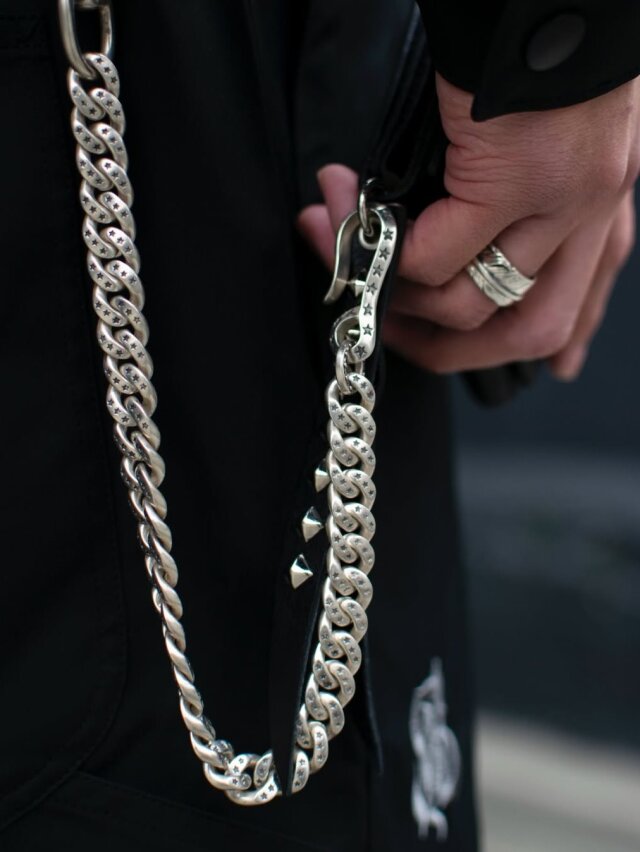 CALEE 「SILVER STAR WALLET CHAIN」 シルバー925製 ウォレットチェーン