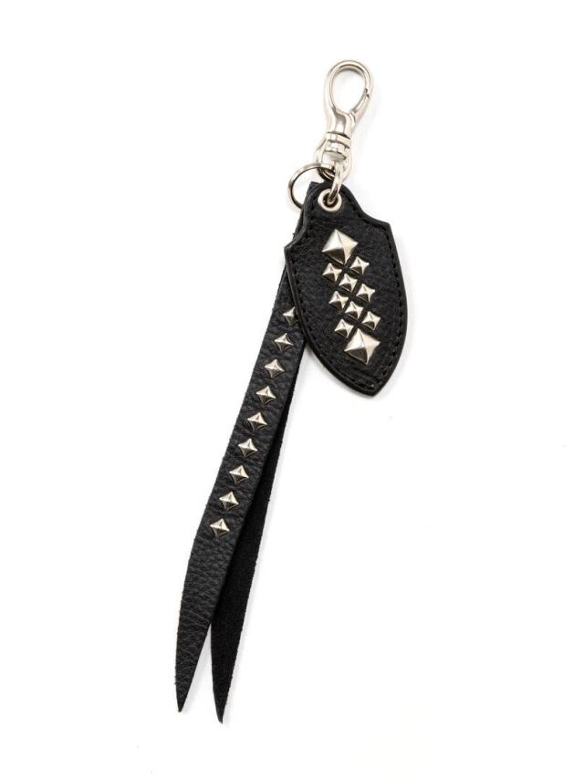 CALEE 「STUDS LEATHERS SHORT KEY RING」 スタッズレザーキーリング