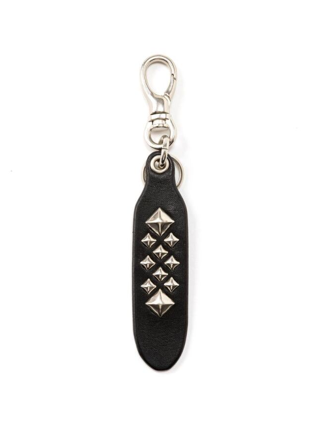 CALEE 　「STUDS LEATHER KEY RING ＜TYPE C＞」　スタッズレザーキーリング