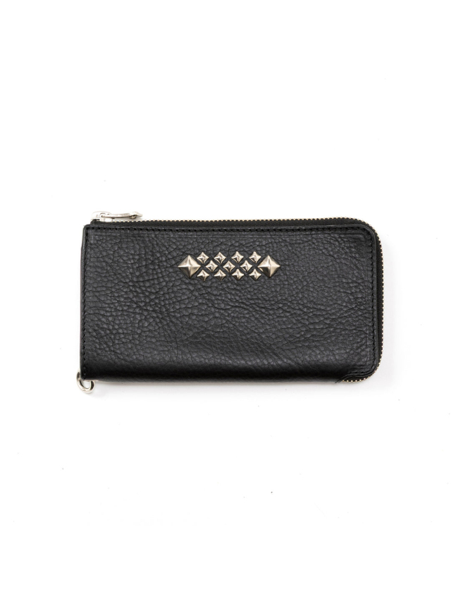CALEE   「STUDS LEATHER ZIP MULTI LONG WALLET」　レザージップロングウォレット