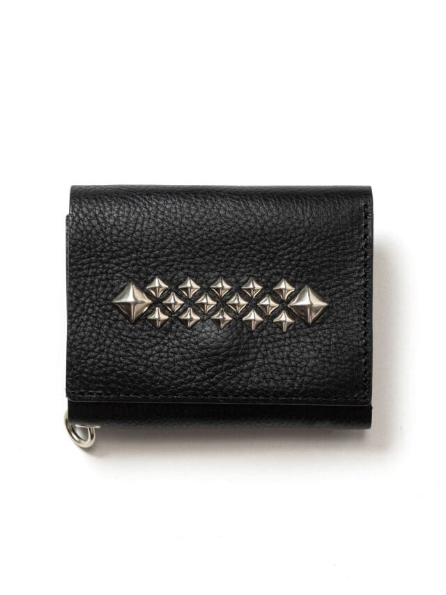 CALEE  　「STUDS LEATHER MULTI WALLET」　　スタッズレザー マルチウォレット