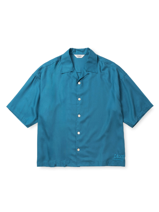 CALEE 「5 SLEEVES DROP SHOULDER SH」 ハーフスリーブオープンカラー