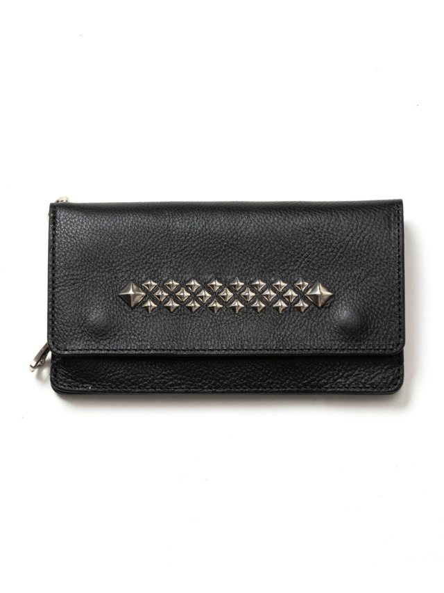 CALEE  　「STUDS LEATHER LONG WALLET」　　スタッズレザー ロングウォレット