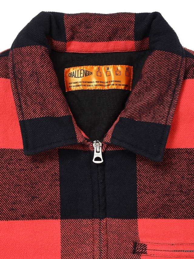 CHALLENGER 「LINING ZIP UP SHIRT」 ジップアップ チェック