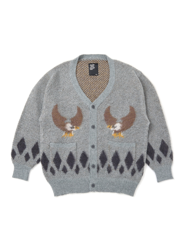 CHALLENGER 「NATIVE EAGLE CARDIGAN」 モヘアウールカーディガン