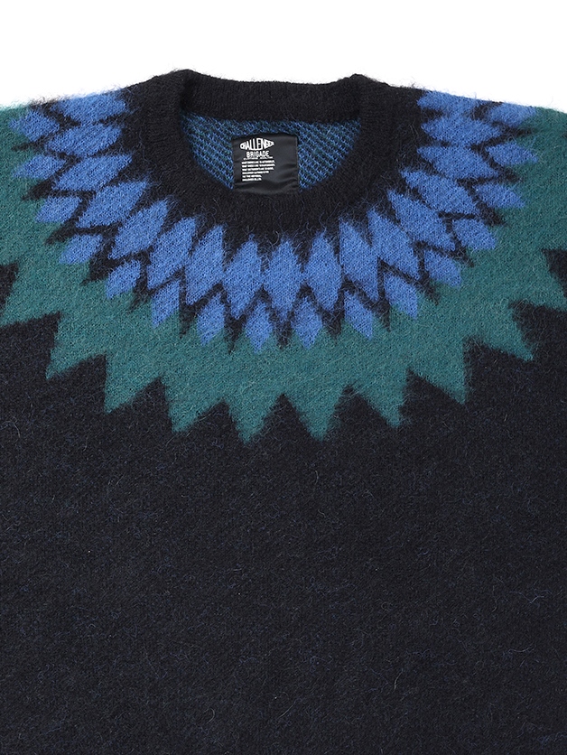 CHALLENGER 「NATIVE ARROW C/N SWEATER」 クルーネックニットセーター