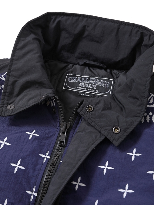 CHALLENGER バンダナフーデッドジャケット Sサイズ(値下げしました) CHALLENGER / BANDANA HOODED JACKET -Navy-