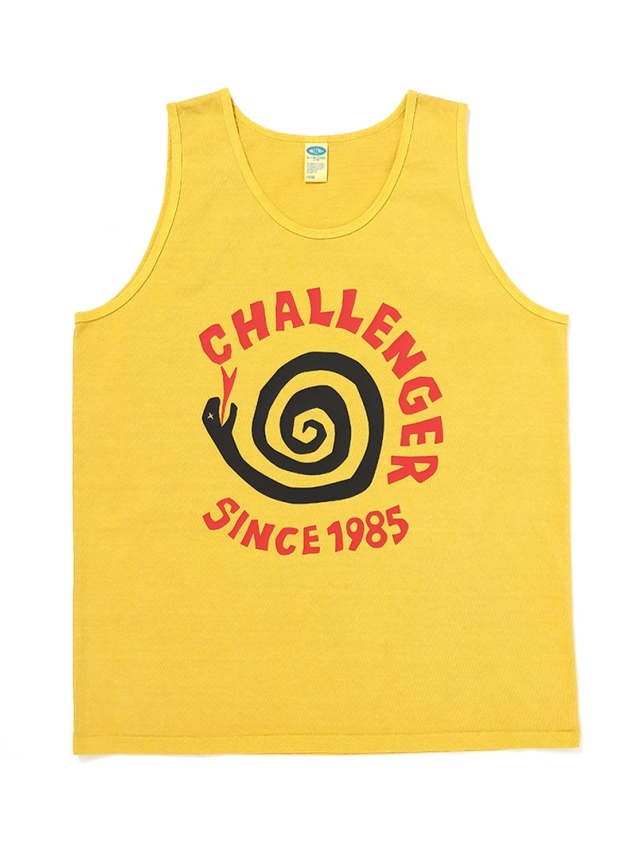 CHALLENGER 「PIGMENT SPIRAL SNAKE TANK」 ピグメントダイ タンクトップ