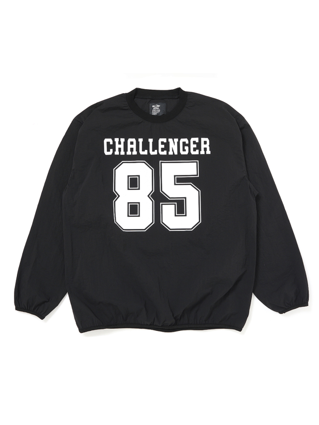 CHALLENGER 「L/S NUMBERS WIND CREW」 ナイロン クルーネックシャツ