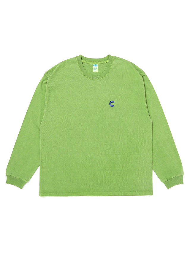 【CHALLENGER】PIGMENT【C】パッチ ロンT　size　L CHALLENGER 「L/S PIGMENT C PATCH TEE」 ピグメントダイ ロング
