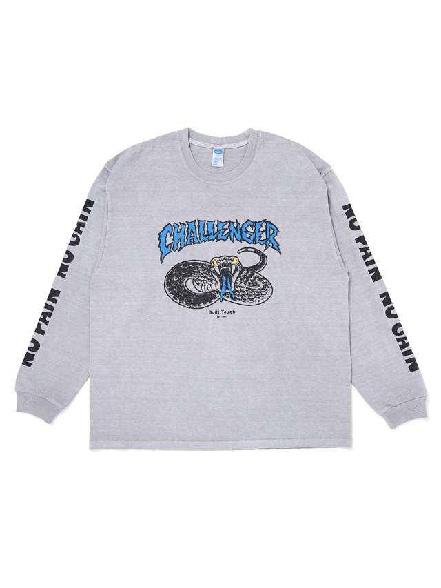 CHALLENGER 「L/S PIGMENT SNAKE TEE」 ピグメントダイ ロングスリーブ