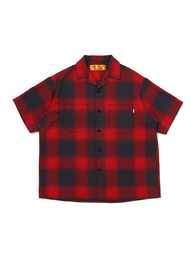 CHALLENGER 「SHADOW CHECK SHIRT」 オープンカラーチェックシャツ