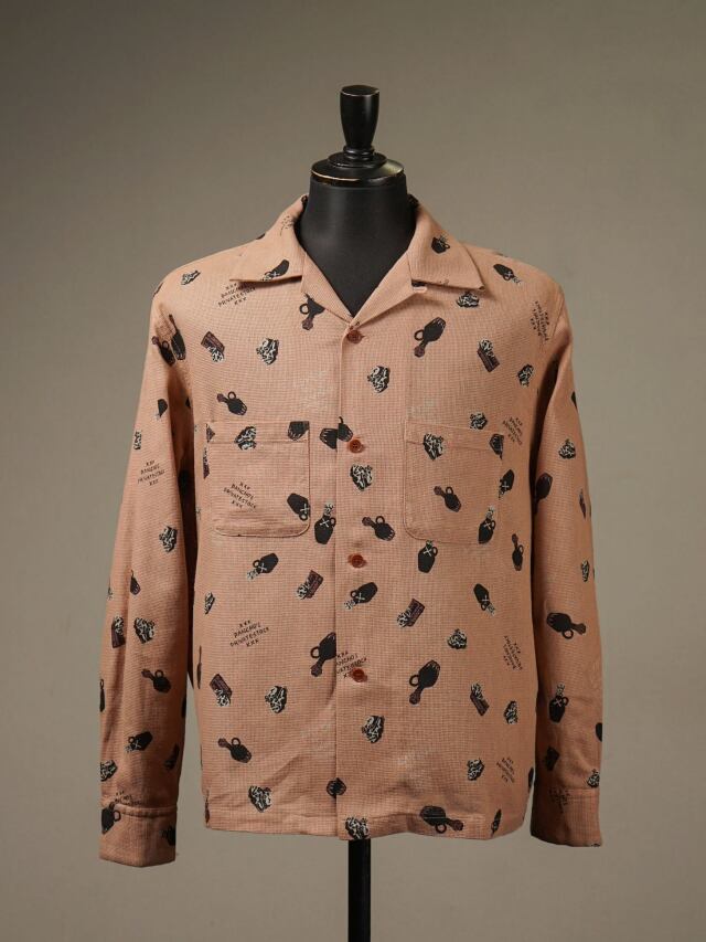 GANGSTERVILLE 「POISON - L/S SHIRTS」 オープンカラー シャツ MASH