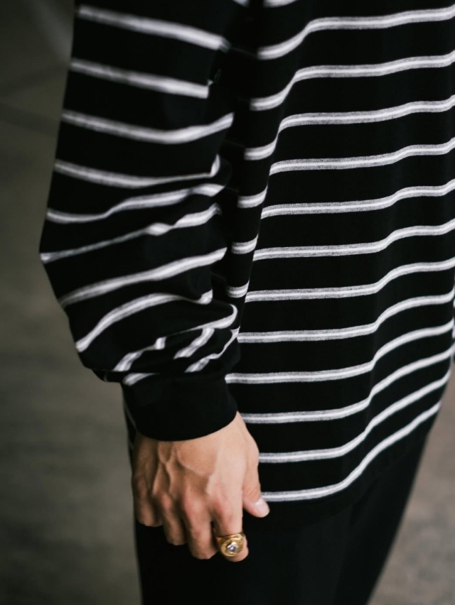 COOTIE 「Border L/S Tee」 パネルボーダー ロングスリーブ