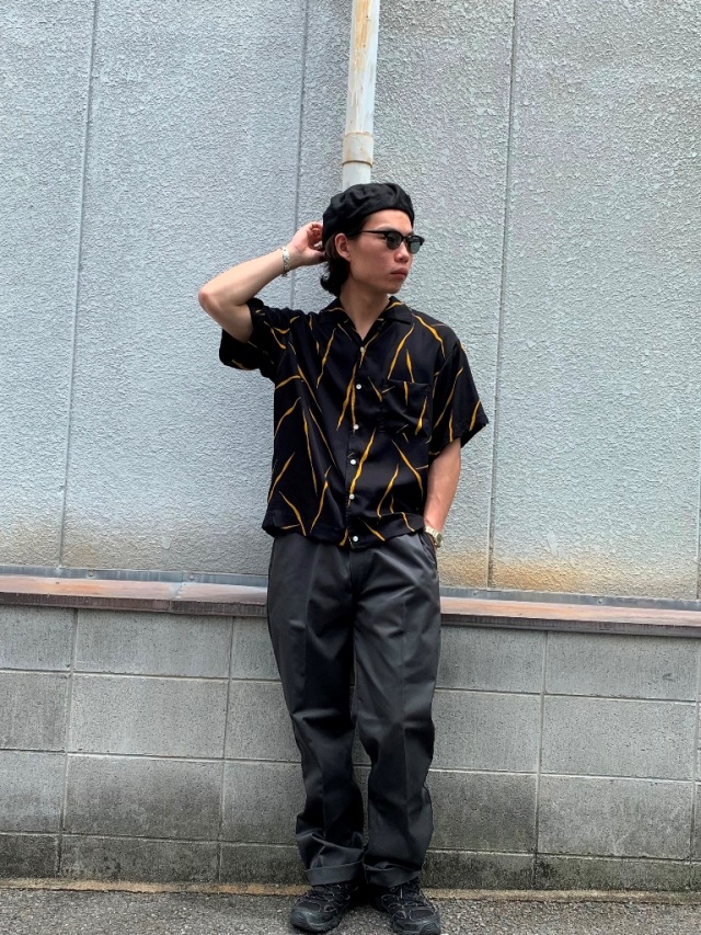 【美品】M&M×MASSES 5P ワークパンツ サイズ36 ブラック MASSES 「WORK PANTS TC」 T/Cツイル 5ポケットワークパンツ