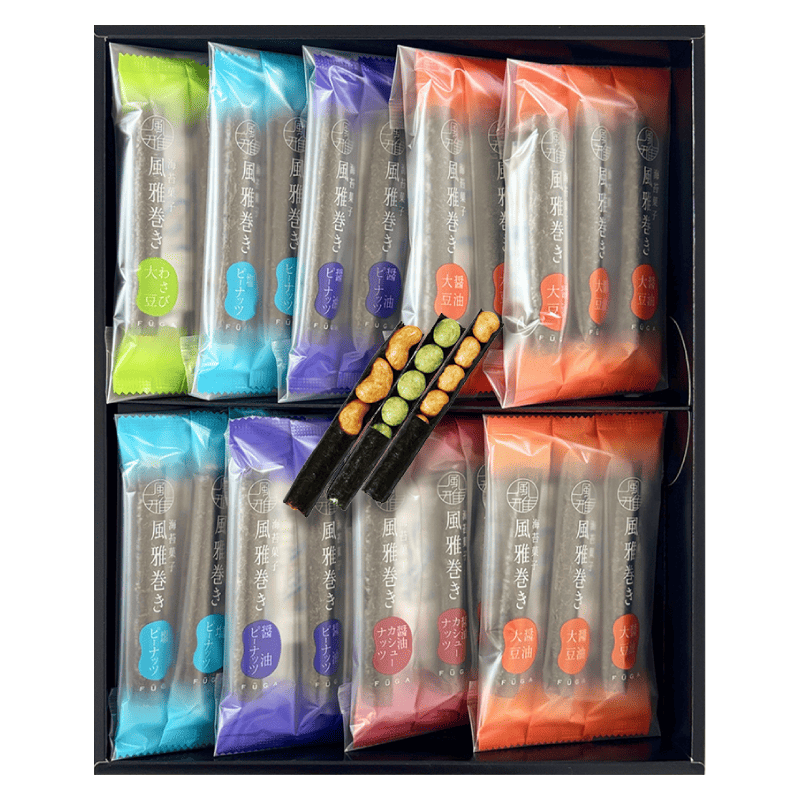 風雅巻き 海苔菓子 ギフト箱入り包装済 27本 FC-9(N) 増辰（ますたつ