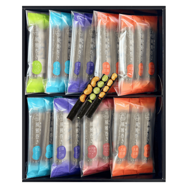 風雅巻き 海苔菓子 ギフト箱入り包装済 27本 FC-9(N) 増辰（ますたつ