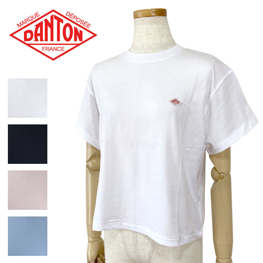 DANTON ダントン T/C SHORT T-SHIRT ショート丈 Tシャツ レディース DT-C0408 CVT