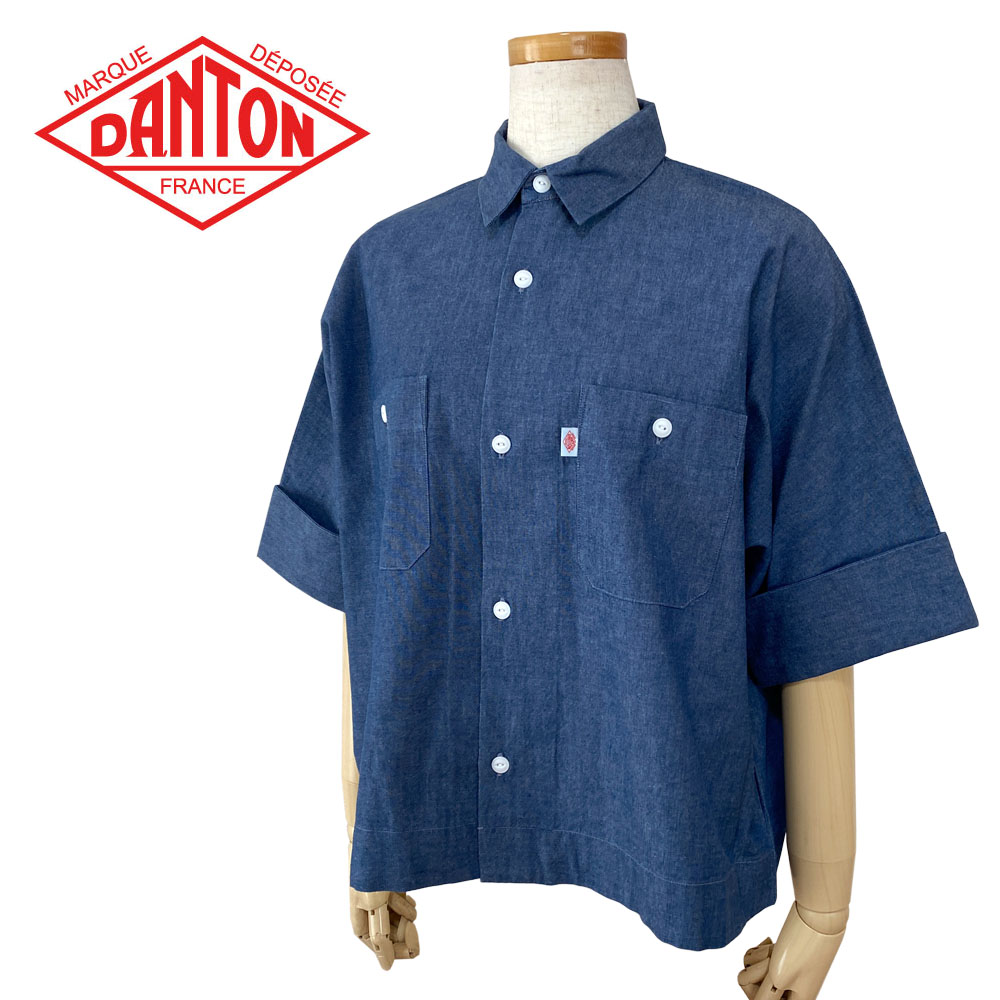 DANTON ダントン シャンブレー ワークシャツ レディース DT-B0345 SCA