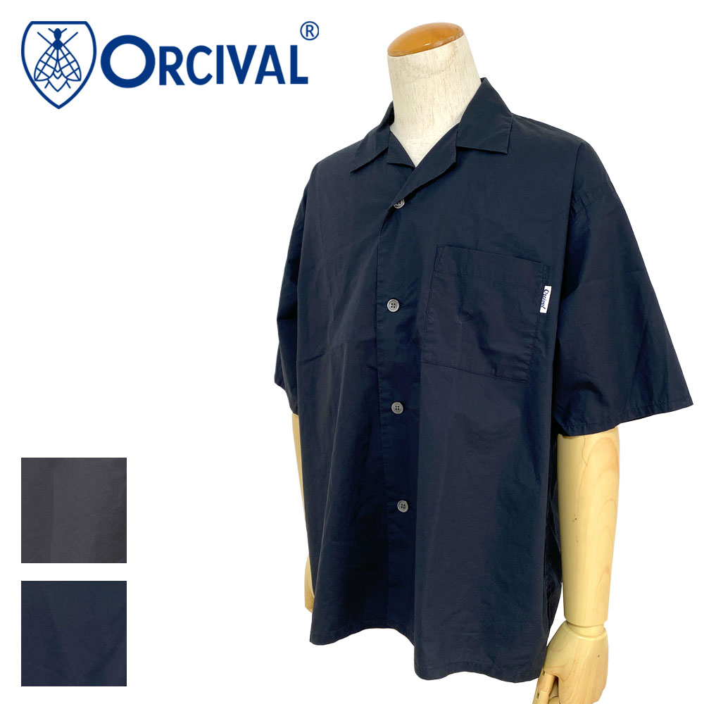 Orcival オープンカラー ショートスリーブシャツ Men's 【OR-B0063 OTY】