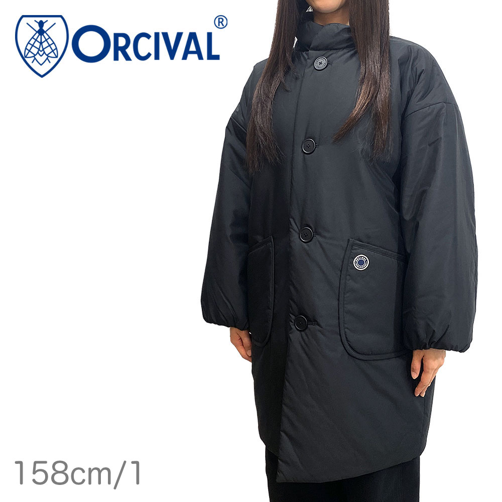 Orcival オーシバル ポリタフタ スタンドカラー中綿ロングブルゾン レディース OR-A0831 RTF