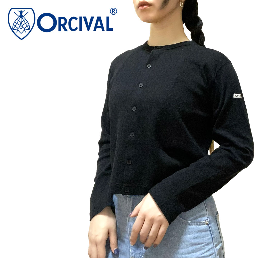 Orcival オーシバル パターンメッシュ コットン クルーネックカーディガン レディース OR-C0526 OWE
