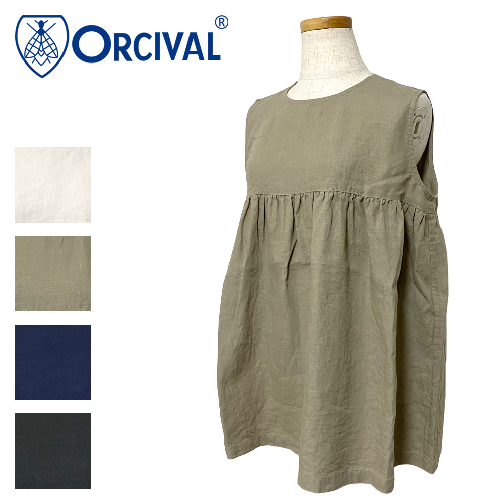 Orcival リネン スリーブレスシャツ Lady's 【OR-G0022 YLM】