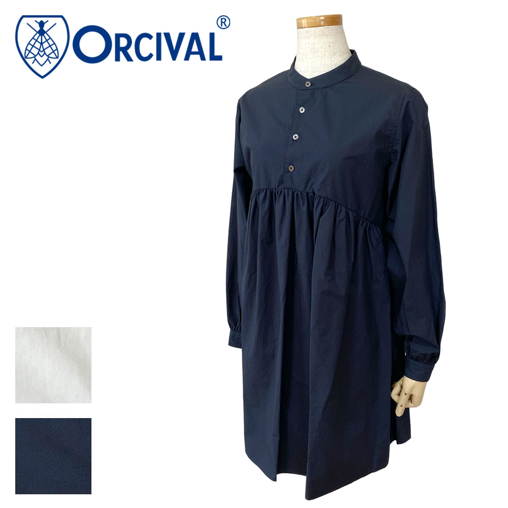 Orcival オーシバル コットン ギャザープルオーバーシャツ OR-B0274 TYG