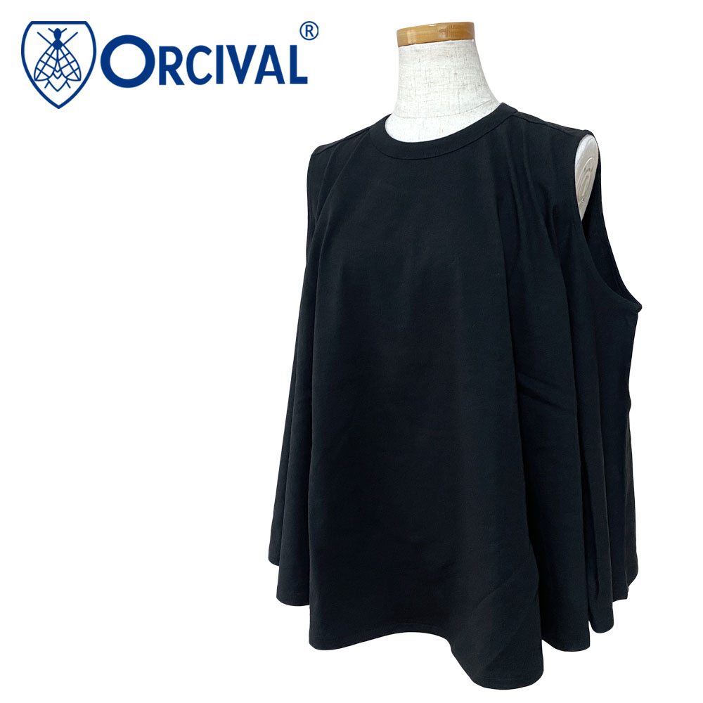 Orcival オーシバル オープンエンドジャージー ノースリーブ プルオーバー レディース OR-C0533 OEJ
