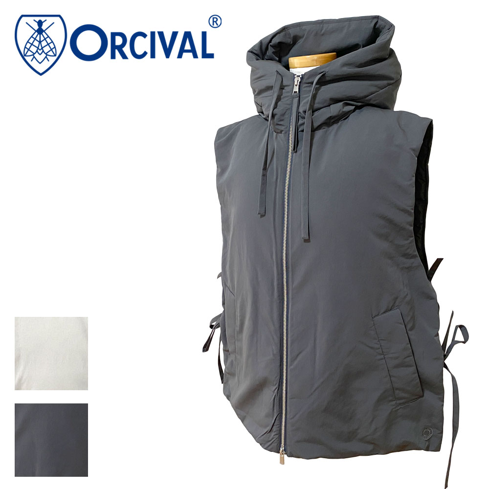 Orcival オーシバル フードダウンベスト レディース OR-A0607 PLE