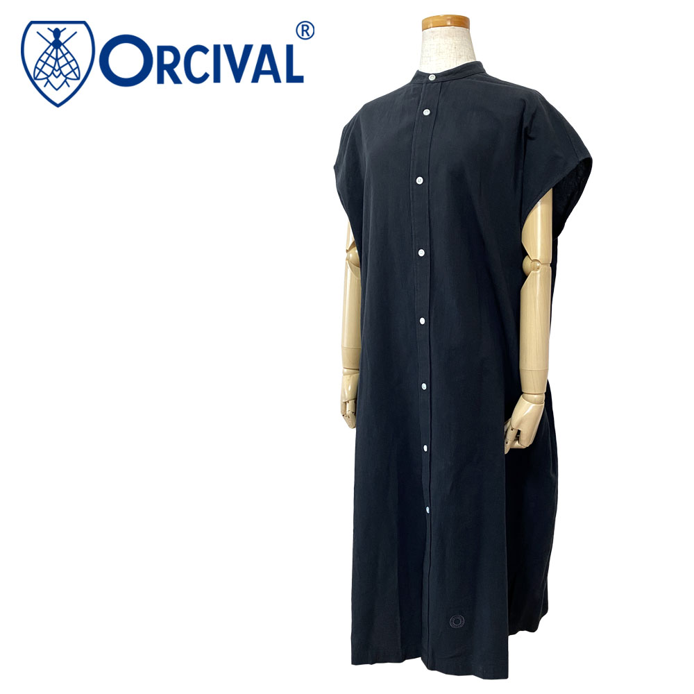 Orcival オーシバル スリーブレス シャツワンピース レディース OR-G0094 COE