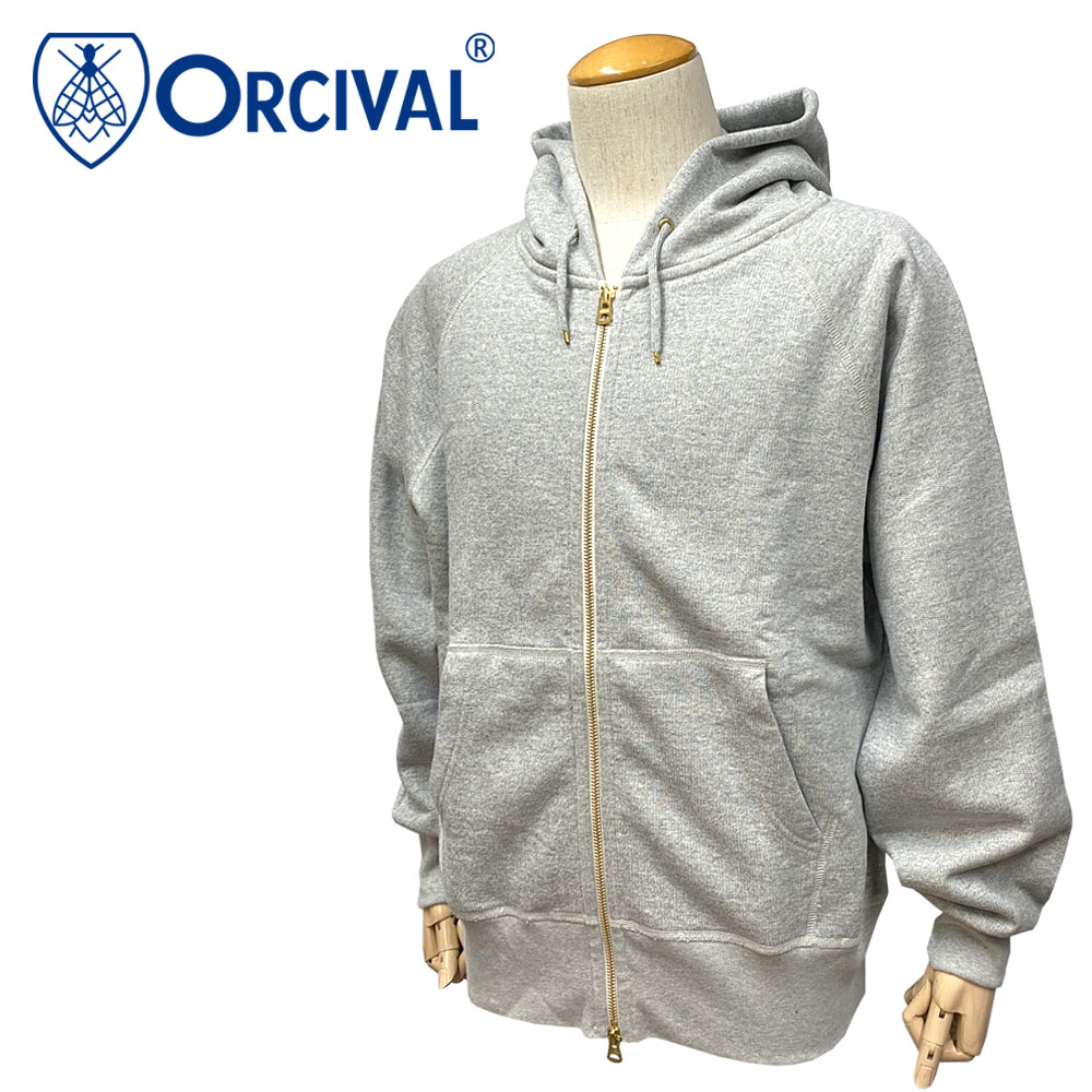 Orcival オーシバル フレンチテリー ジップアップパーカー ユニセックス メンズ レディース OR-C0153