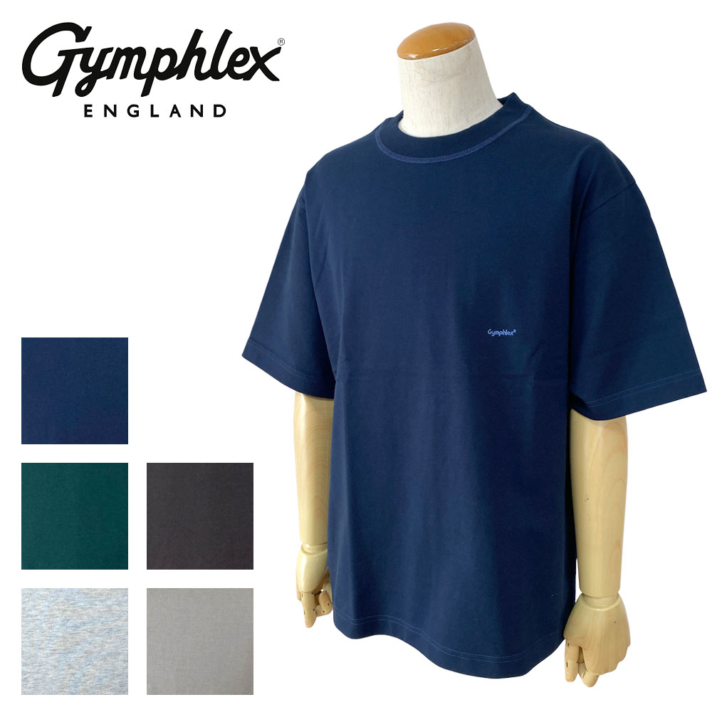 Gymphlex ジムフレックス ロゴ刺繍 半袖 ビッグTシャツ メンズ J