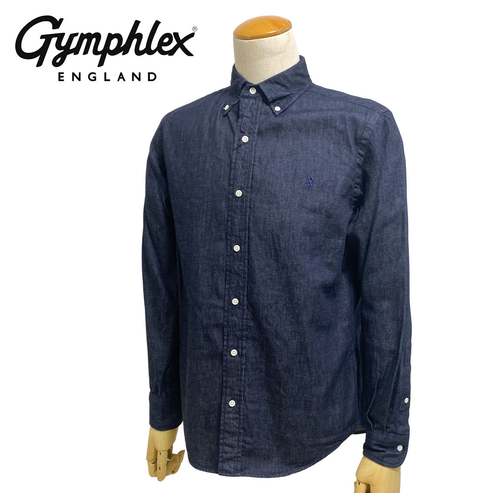 Gymphlex ライトデニム ボタンダウンシャツ Men's 【J-0643 SDM】
