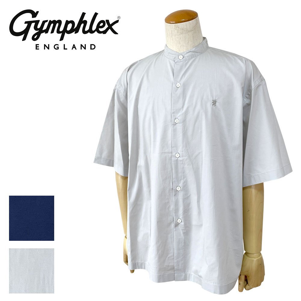 Gymphlex ジムフレックス バンドカラー ショートスリーブシャツ メンズ GY-B0371 TTO