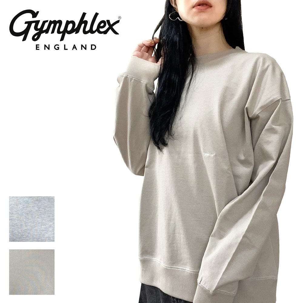 Gymphlex ジムフレックス クルーネック 長袖Tシャツ ユニセックス GY-C0102 HWJ