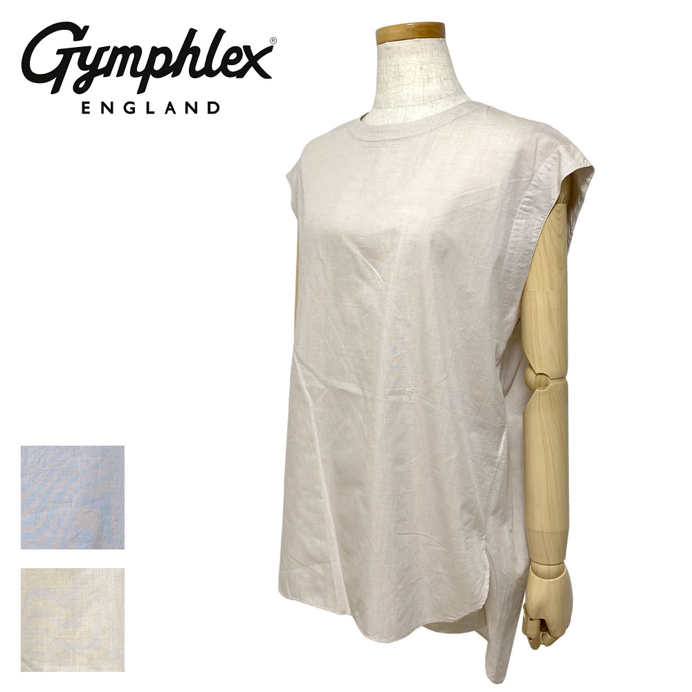 Gymphlex コットンシルクブロード プルオーバーシャツ Lady's 【GY-B0069 CSB】