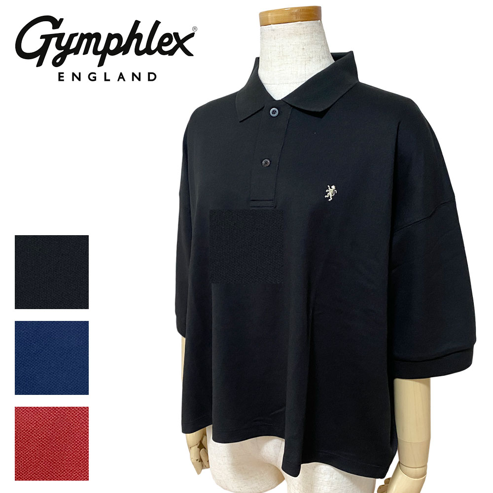 Gymphlex ジムフレックス ハイゲージ鹿の子 ドルマンスリーブ ポロシャツ レディース GY-C0447 KKA