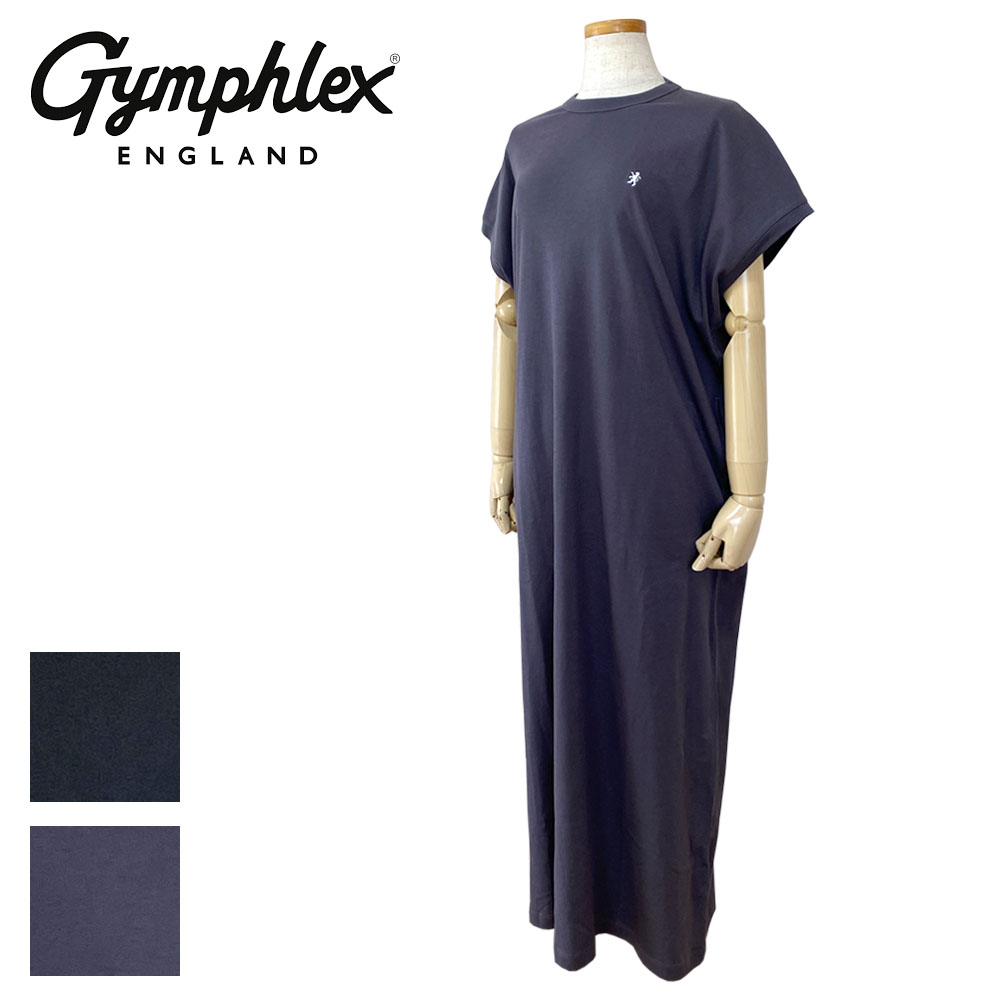 Gymphlex ジムフレックス クルーネック スリーブレス ドレス ワンピース レディース GY-C0325 FLK