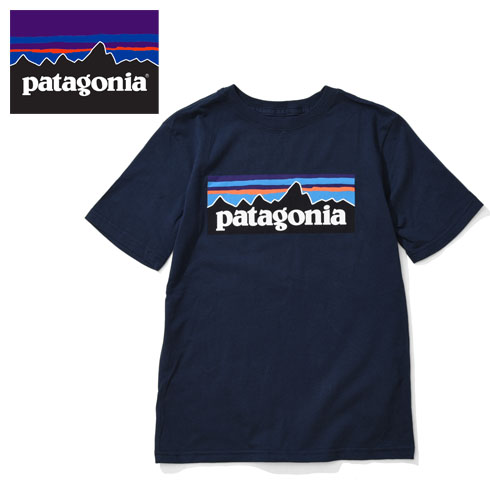 patagonia Boys' P-6 Logo Organic T-Shirt【62153】