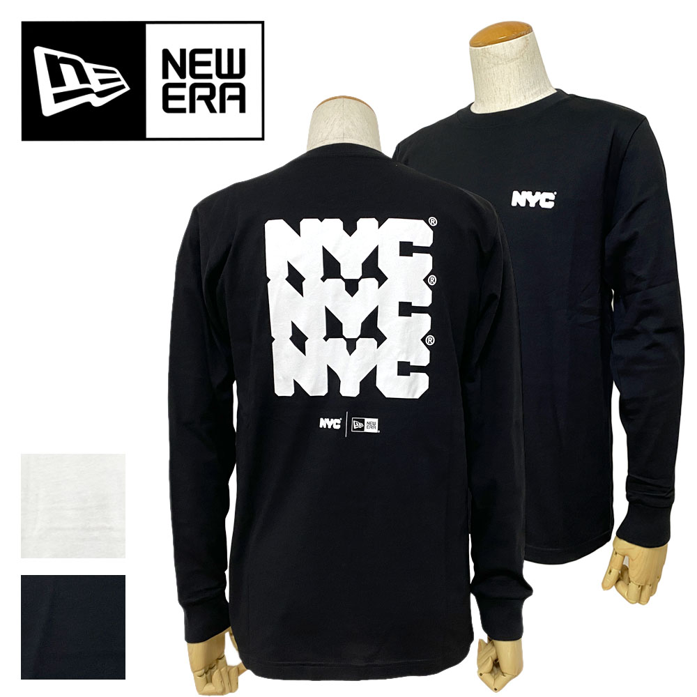 NEW ERA レギュラーフィット NYC チャンキーロゴ 長袖Tシャツ Men's 【12864377/12864378】