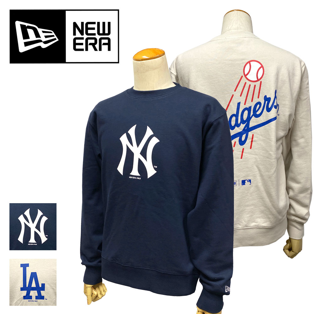 NEW ERA クルーネック スウェット MLB Apparel Men's (ニューヨーク・ヤンキース/ロサンゼルス・ドジャース) 【13755313/13755315】