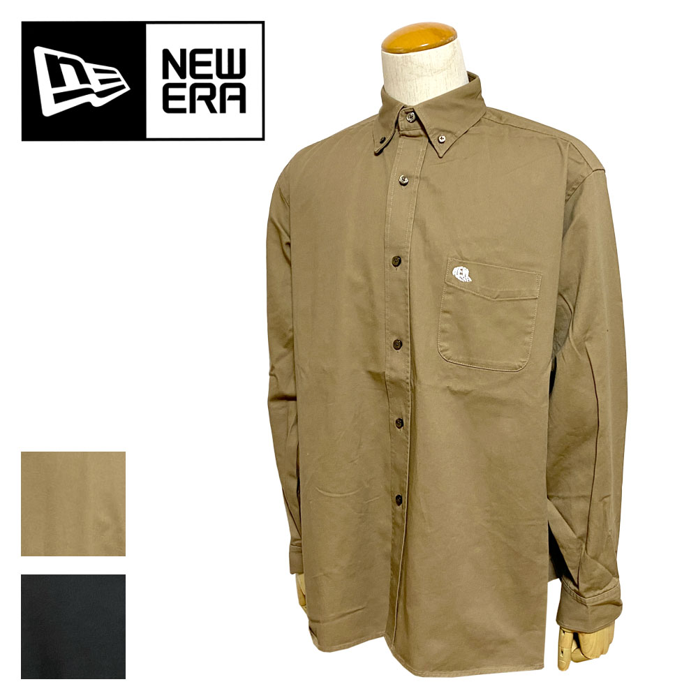 NEW ERA 長袖 ボタンダウンシャツ Men's 【13755441/13755442】