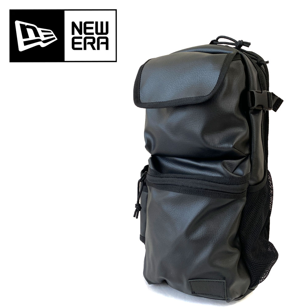 NEW ERA ニューエラ スリングボディバッグ 12L ブラックレザー 13772349