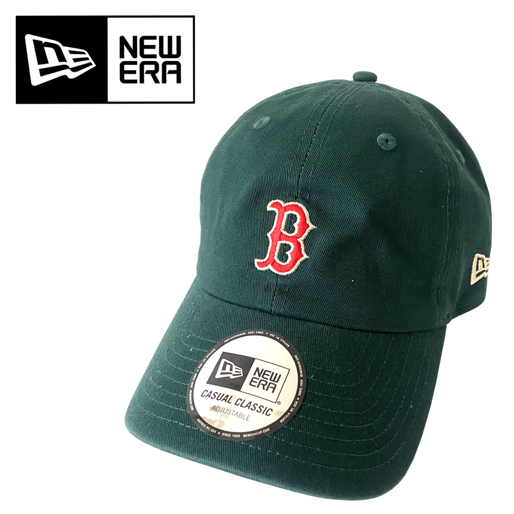 NEW ERA ニューエラ カジュアルクラシック MLB Casual Classic ボストン・レッドソックス ミッドロゴ ダークグリーン 14388458