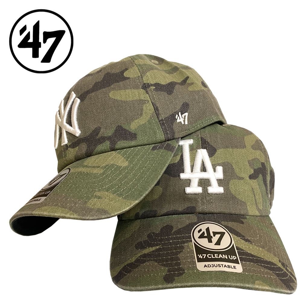 '47 フォーティーセブン クリーンナップ MLB CAMO ウッドランドカモ ニューヨーク・ヤンキース ロサンゼルス・ドジャース 14920552 14920554