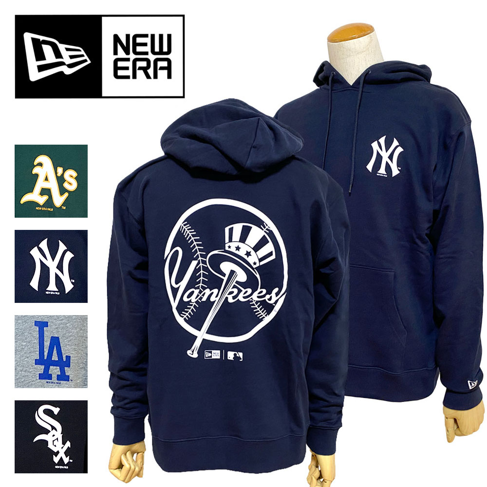 NEW ERA 裏毛 スウェット プルオーバーフーディー MLB Apparel Men's【13330887/13330888/13330891/13330894】