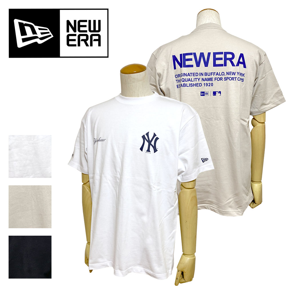 NEW ERA 半袖 コットン Tシャツ MLB Apparel レギュラーフィット Men's (ニューヨーク・ヤンキース/ロサンゼルス・ドジャース) 【13516767/13516773/13516774】