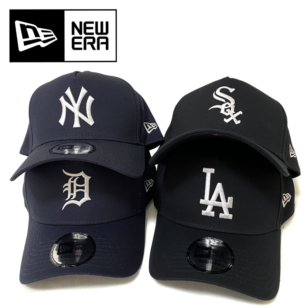 NEW ERA 9FORTY A-Frame MLBフラットエンブロイダリー (ニューヨーク・ヤンキース/ロサンゼルス・ドジャース/デトロイト・タイガース/シカゴ・ホワイトソックス) 【13054534/13054540/13054547/13054548】